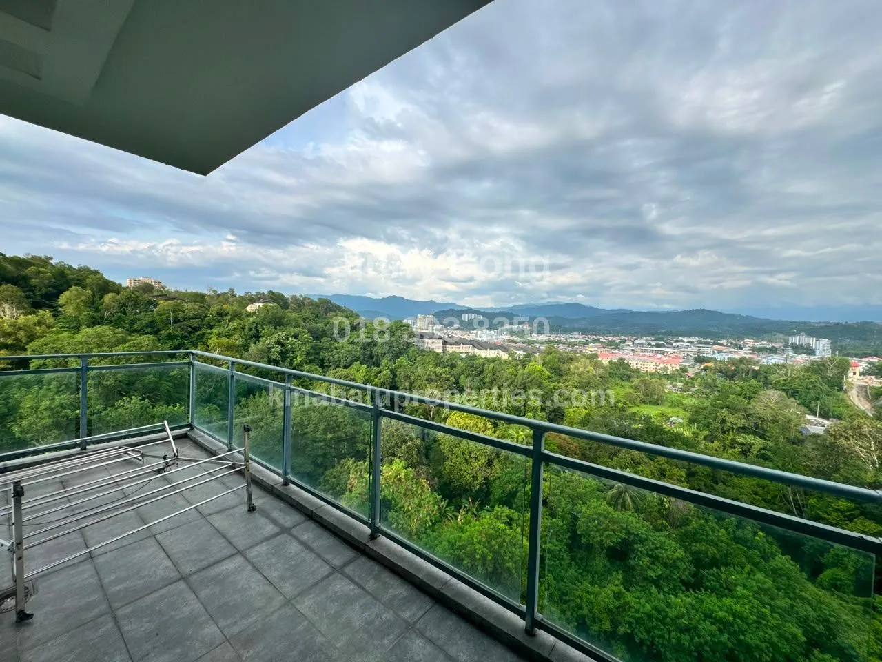 Balcony with forest view