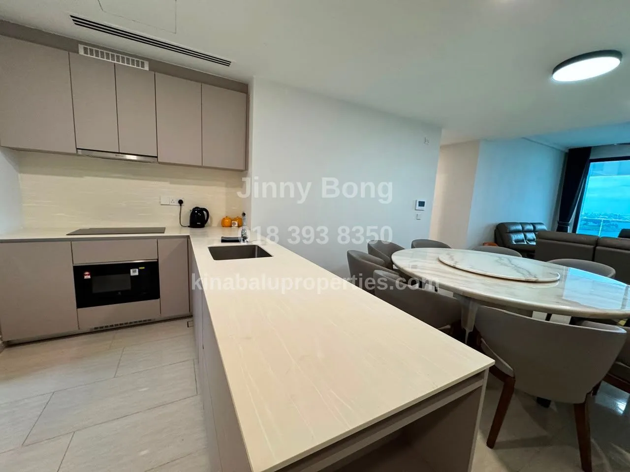 Kitchen and living room