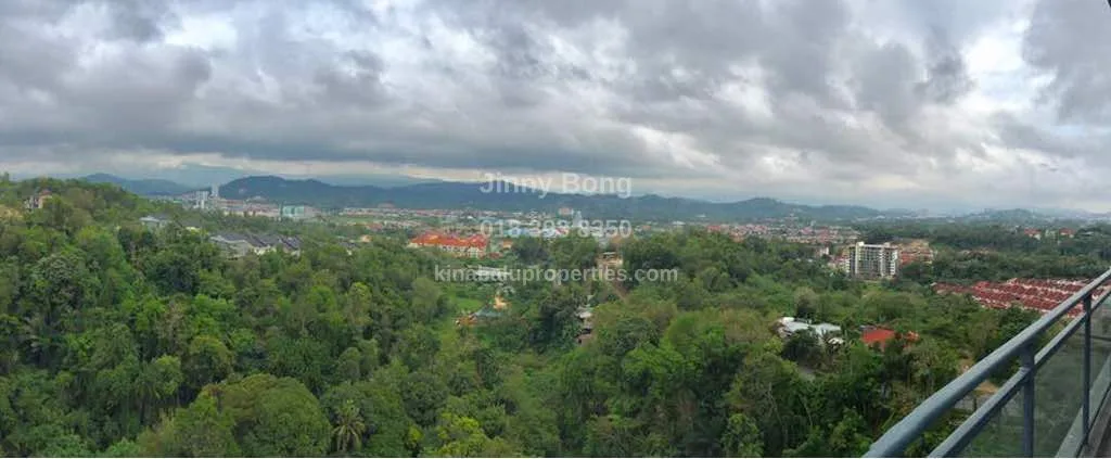 Bacony with forest view