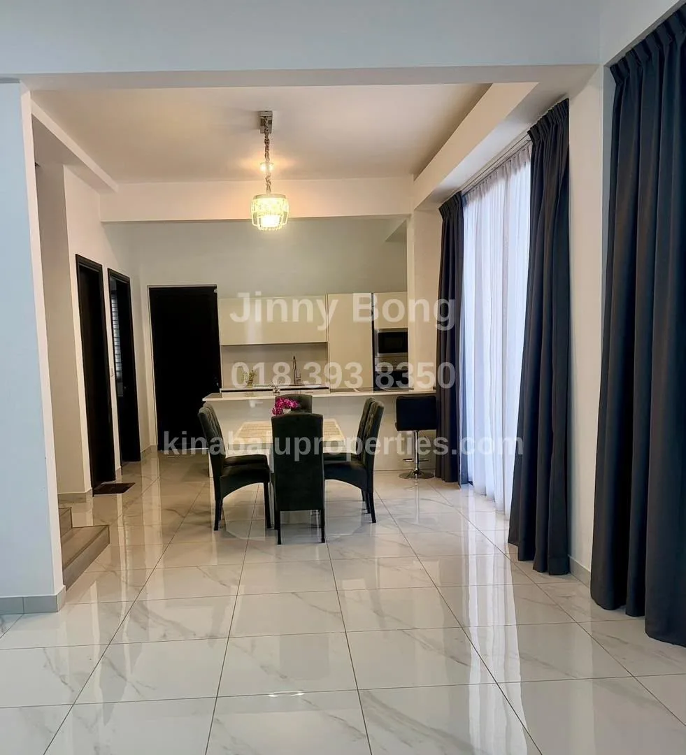 Kitchen and dining area